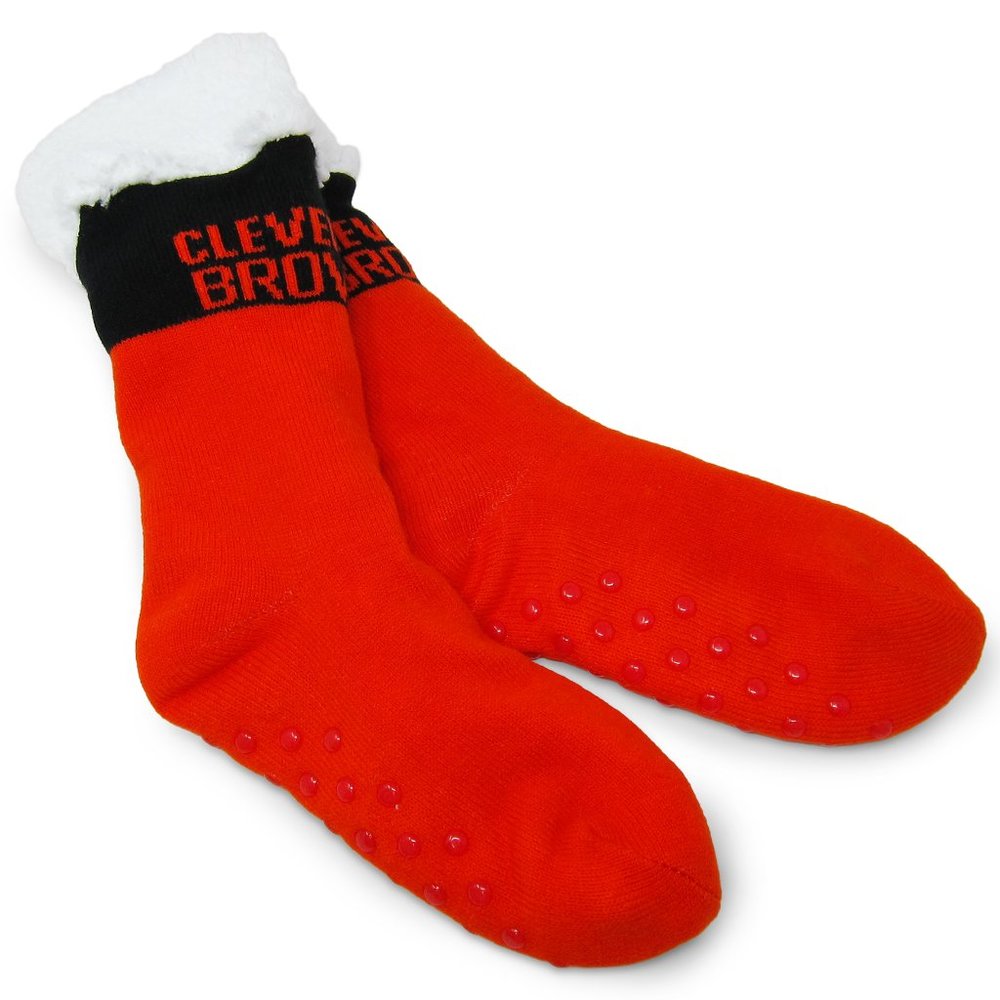 NFL Footy Slippers - Cleveland Browns (Women's 6-10)